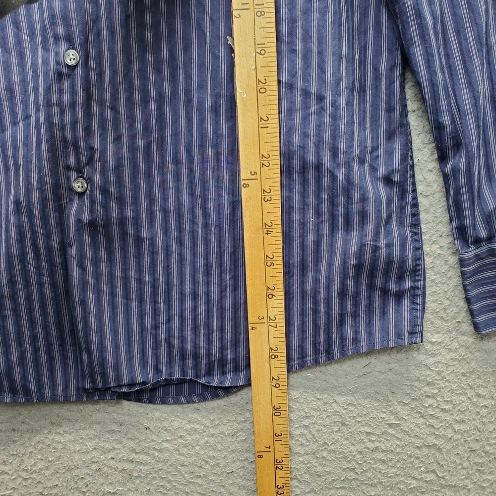 HUGO BOSS Dress Shirt Men 16 Multi Striped Formal Slim-Fit Long Sleeve Button-Up - Picture 3 of 9